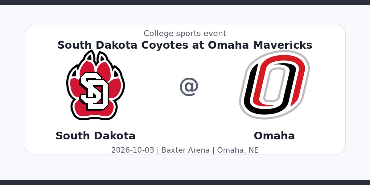 NCAAWVB: South Dakota Coyotes at Omaha Mavericks in Omaha, NE