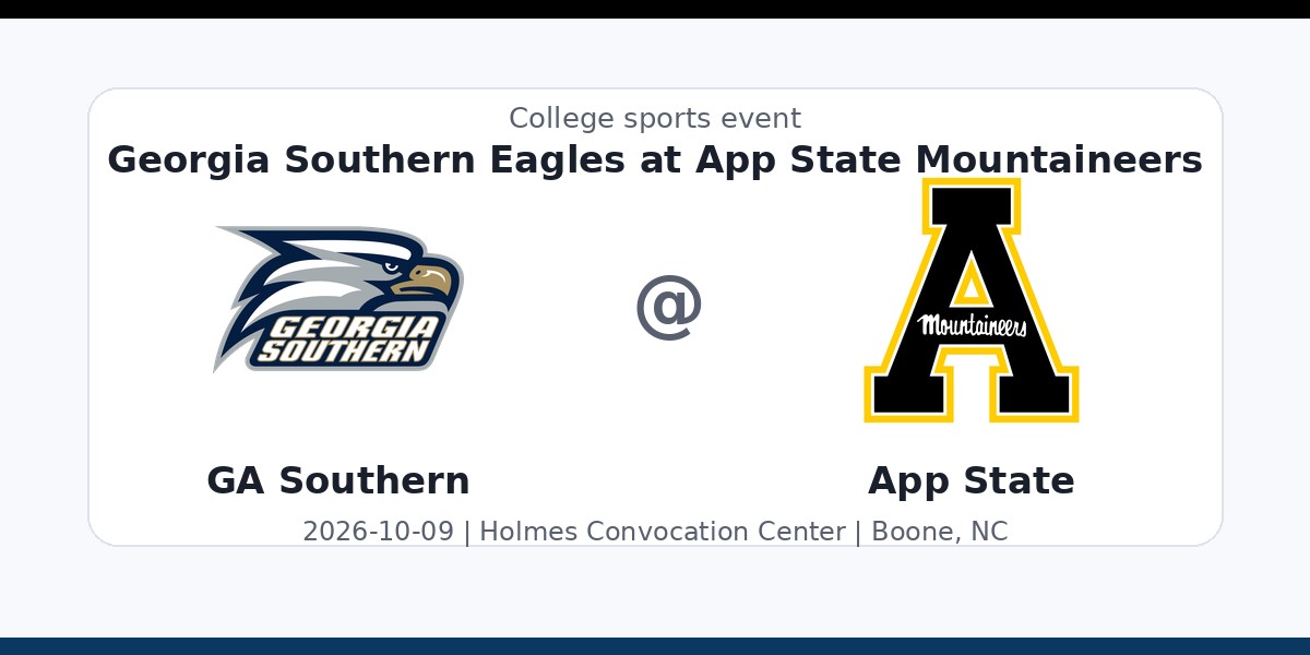 NCAAWVB: Georgia Southern Eagles at App State Mountaineers photo in Boone, NC