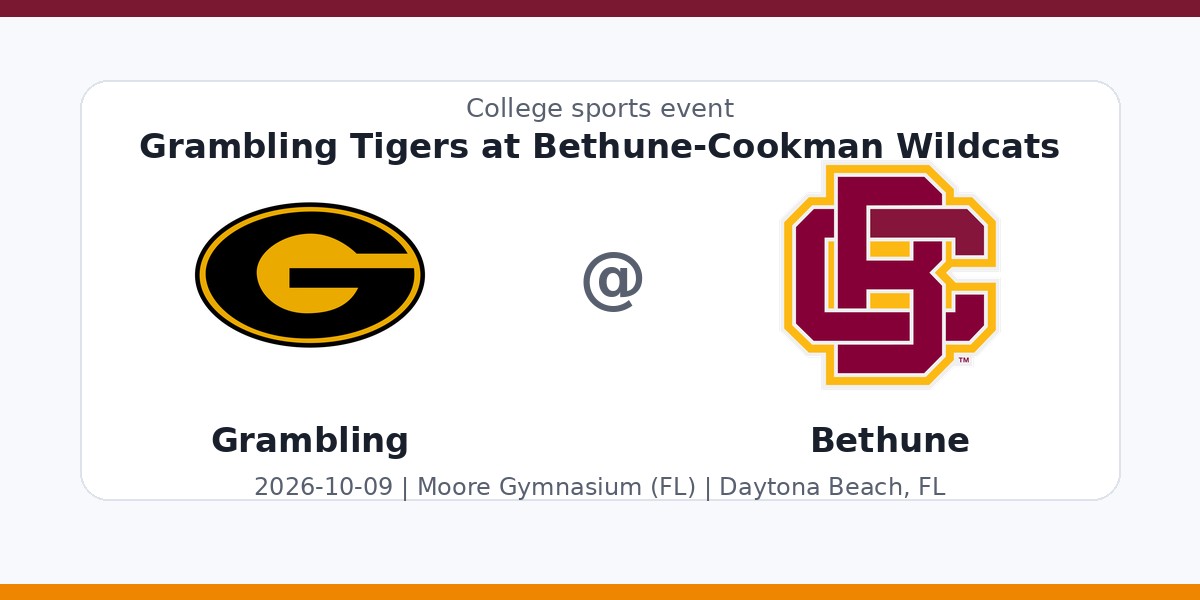 NCAAWVB: Grambling Tigers at Bethune-Cookman Wildcats photo in Daytona Beach, FL