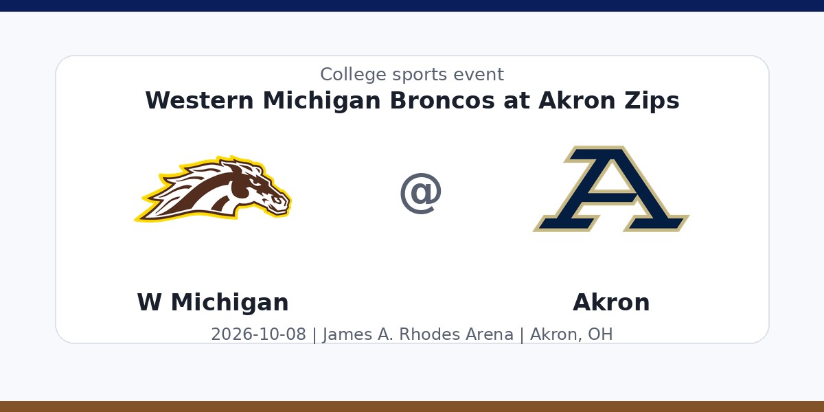 NCAAWVB: Western Michigan Broncos at Akron Zips photo in Akron, OH