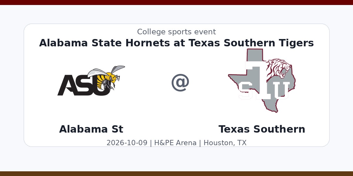 NCAAWVB: Alabama State Hornets at Texas Southern Tigers photo in Houston, TX