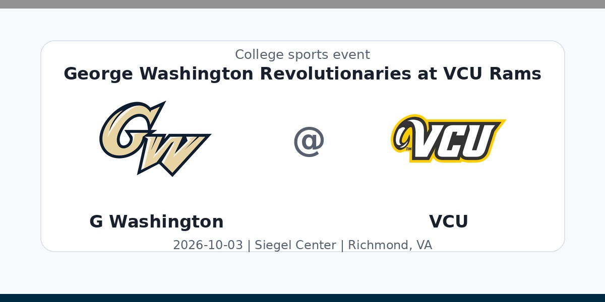 NCAAWVB: George Washington Revolutionaries at VCU Rams photo in Richmond, VA