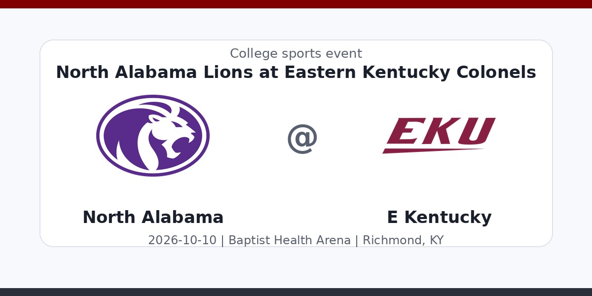 NCAAWVB: North Alabama Lions at Eastern Kentucky Colonels photo in Richmond, KY