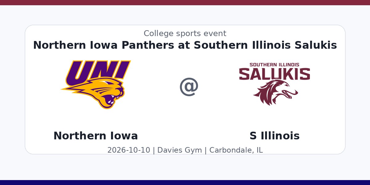 NCAAWVB: Northern Iowa Panthers at Southern Illinois Salukis photo in Carbondale, IL