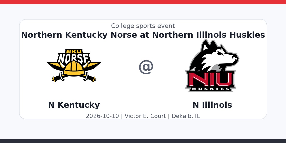 NCAAWVB: Northern Kentucky Norse at Northern Illinois Huskies photo in Dekalb, IL