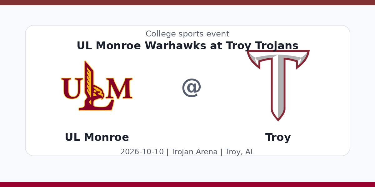 NCAAWVB: UL Monroe Warhawks at Troy Trojans photo in Troy, AL