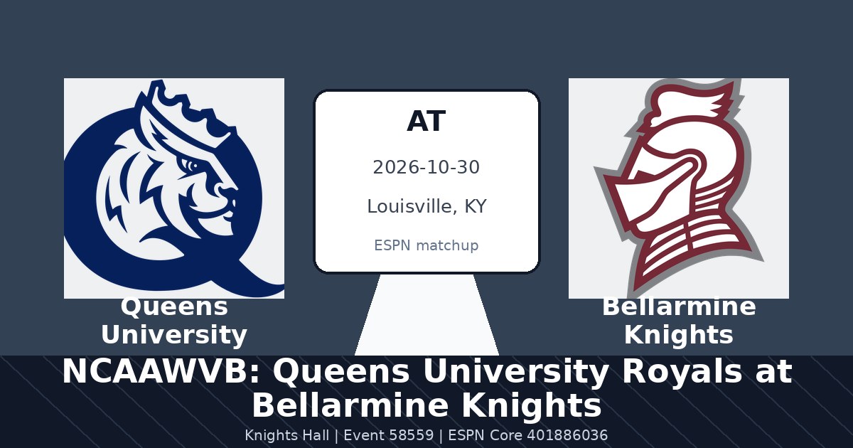 NCAAWVB: Queens University Royals at Bellarmine Knights — sports in Louisville, KY