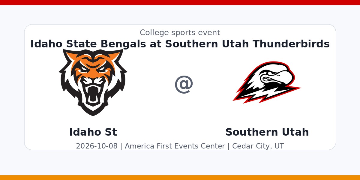 NCAAWVB: Idaho State Bengals at Southern Utah Thunderbirds photo in Cedar City, UT