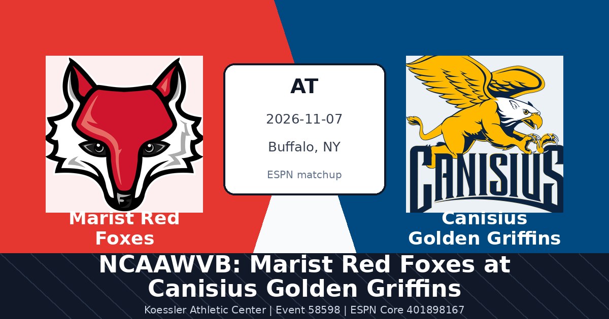 NCAAWVB: Marist Red Foxes at Canisius Golden Griffins photo in Buffalo, NY