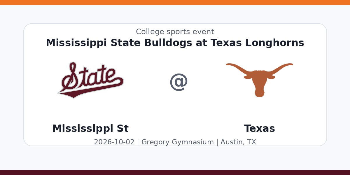NCAAWVB: Mississippi State Bulldogs at Texas Longhorns — sports in Austin, TX