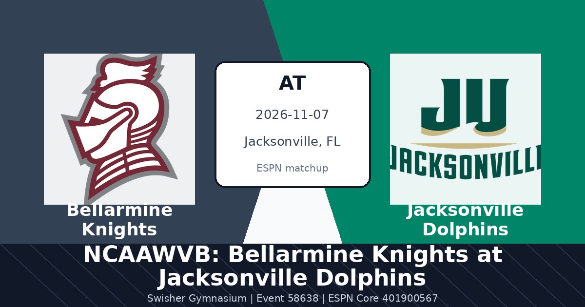 NCAAWVB: Bellarmine Knights at Jacksonville Dolphins photo in Jacksonville, FL
