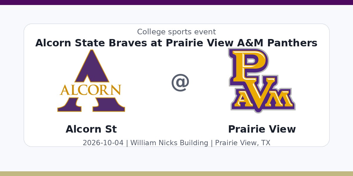 NCAAWVB: Alcorn State Braves at Prairie View A&M Panthers photo in Prairie View, TX