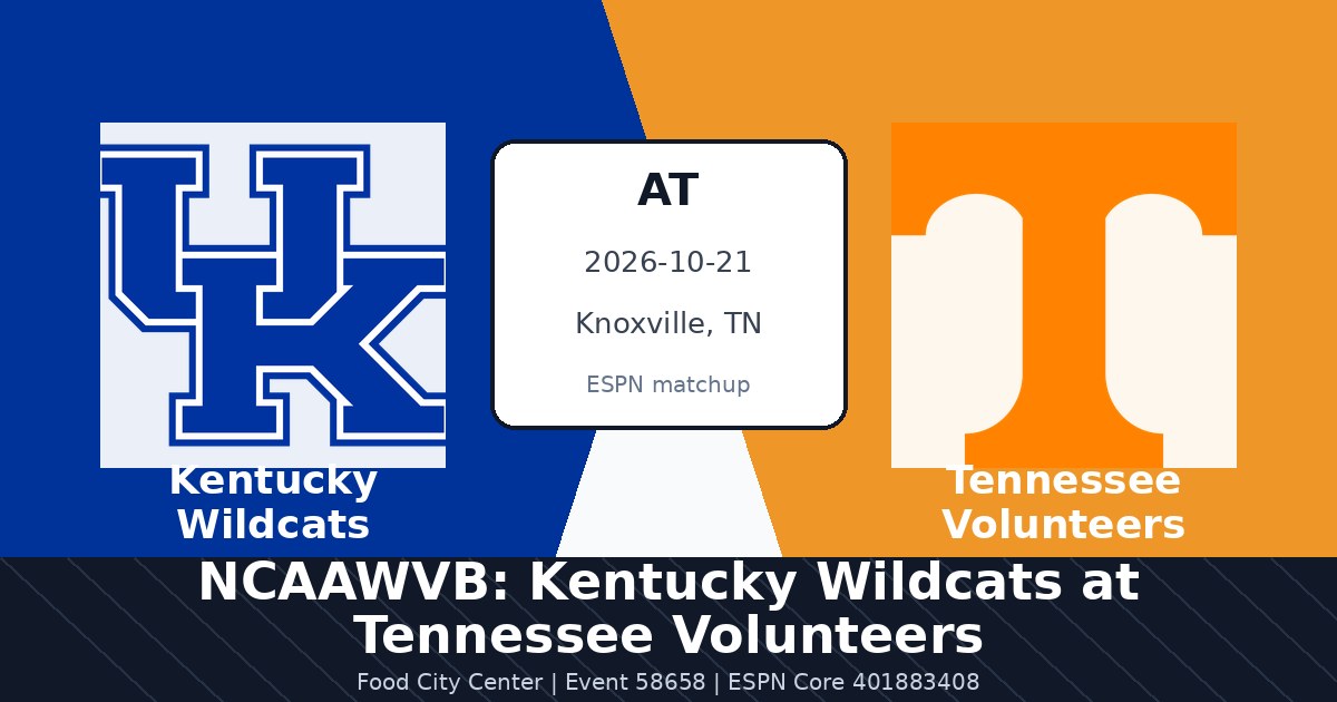 NCAAWVB: Kentucky Wildcats at Tennessee Volunteers photo in Knoxville, TN