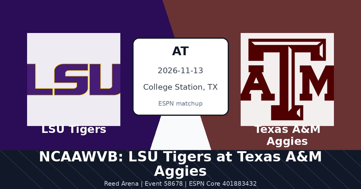 NCAAWVB: LSU Tigers at Texas A&M Aggies photo in College Station, TX