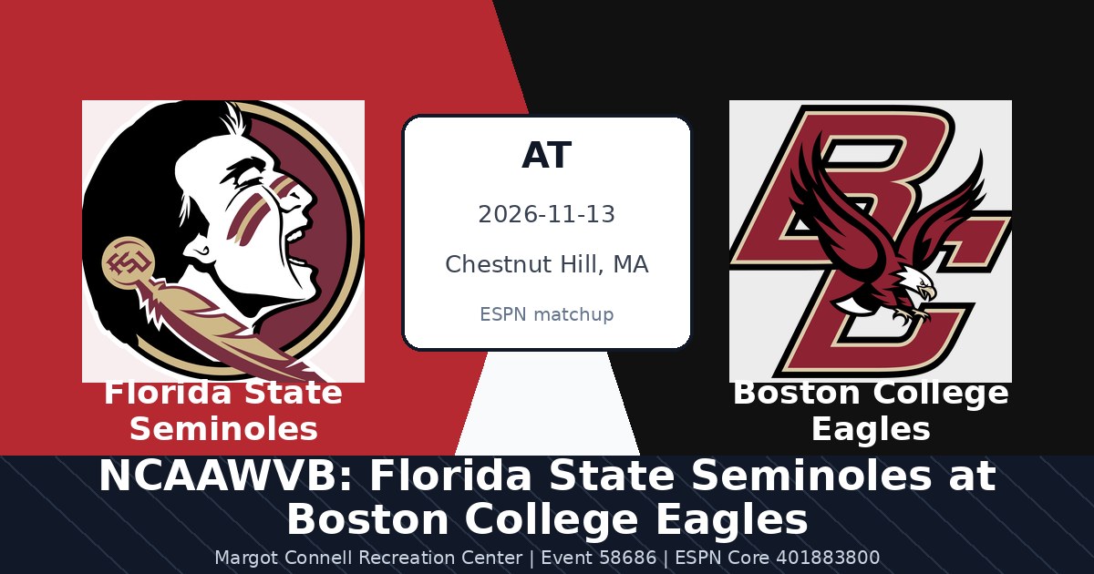 NCAAWVB: Florida State Seminoles at Boston College Eagles photo in Chestnut Hill, MA