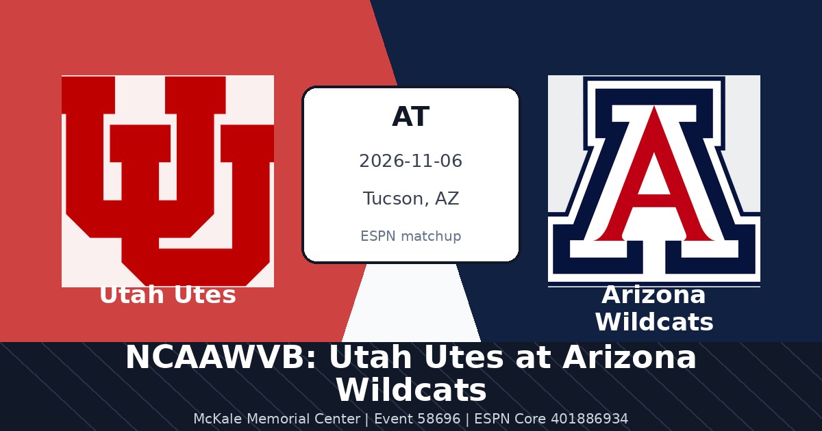 NCAAWVB: Utah Utes at Arizona Wildcats photo in Tucson, AZ