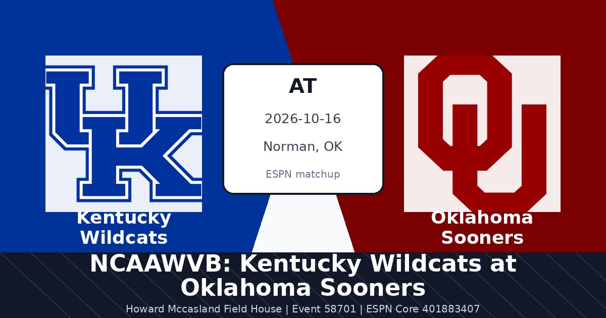 NCAAWVB: Kentucky Wildcats at Oklahoma Sooners photo in Norman, OK