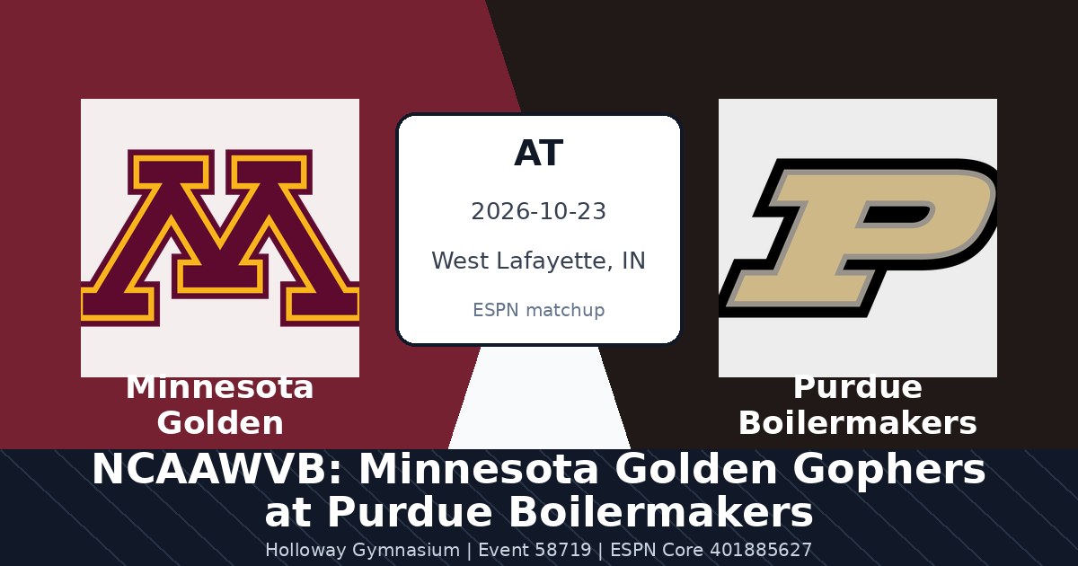NCAAWVB: Minnesota Golden Gophers at Purdue Boilermakers photo in West Lafayette, IN