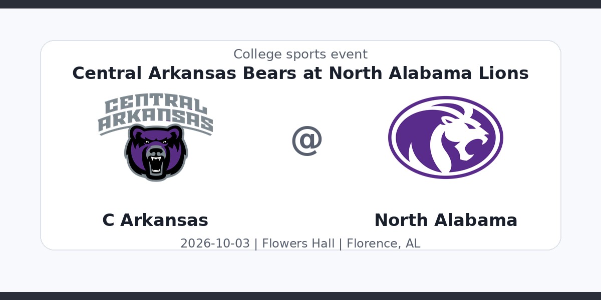 NCAAWVB: Central Arkansas Bears at North Alabama Lions photo in Florence, AL