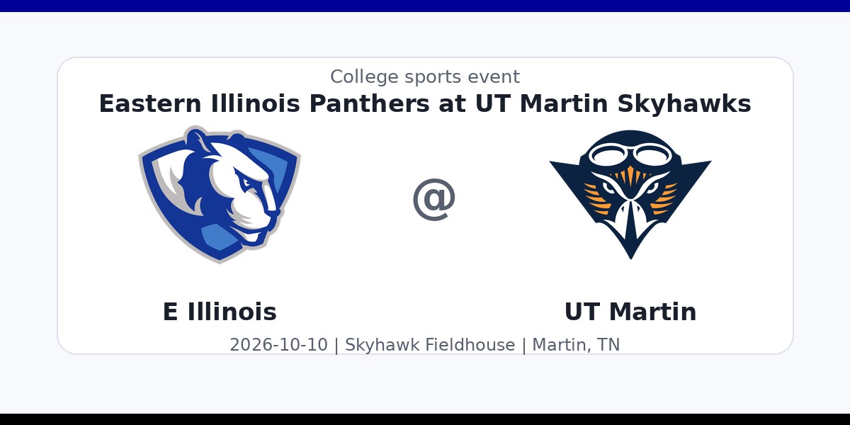 NCAAWVB: Eastern Illinois Panthers at UT Martin Skyhawks photo in Martin, TN