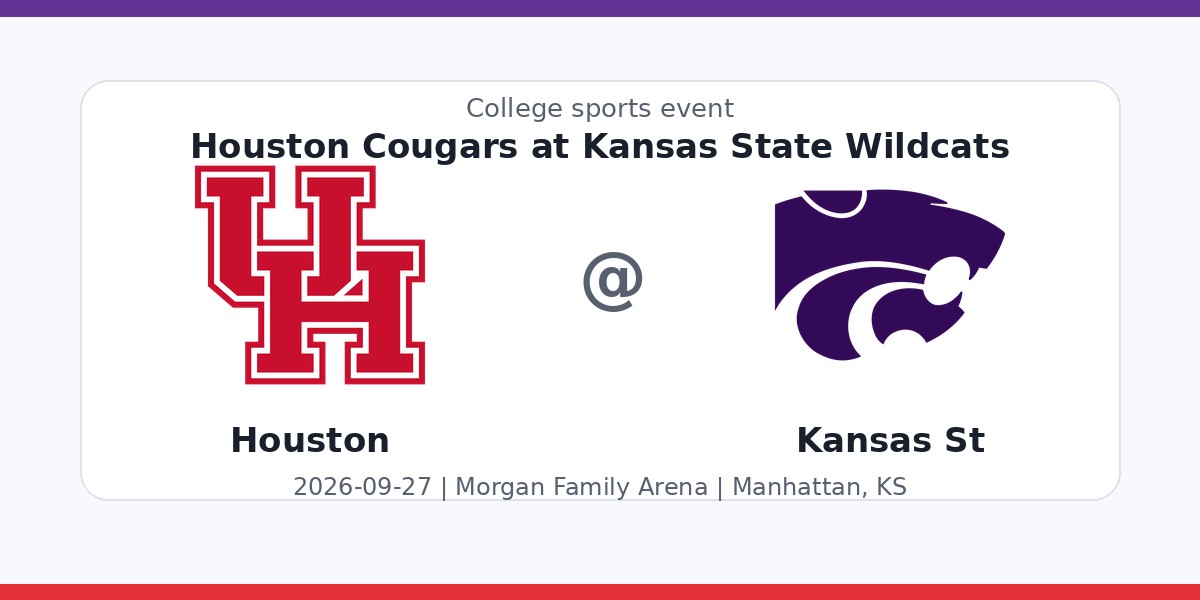 NCAAWVB: Houston Cougars at Kansas State Wildcats photo in Manhattan, KS