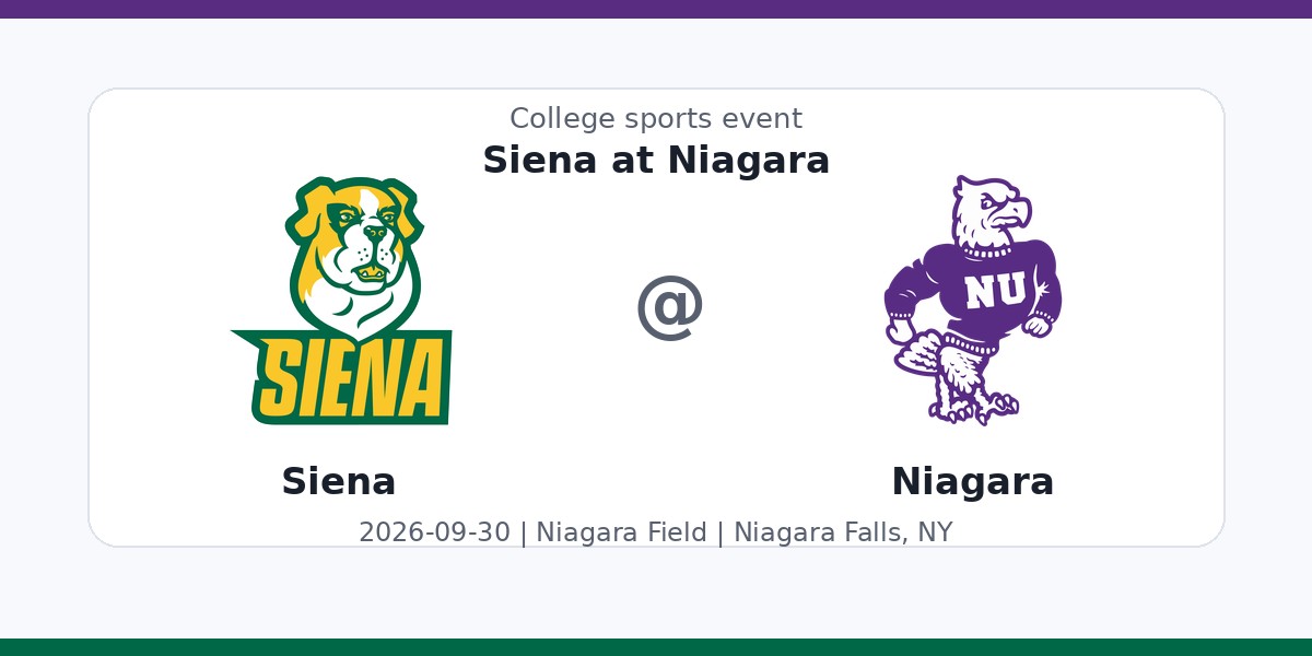 NCAA Men's Soccer: Siena Saints at Niagara Purple Eagles photo in Niagara Falls, NY