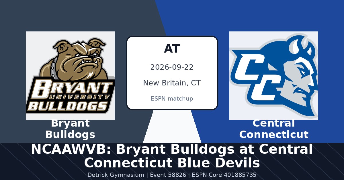 NCAAWVB: Bryant Bulldogs at Central Connecticut Blue Devils photo in New Britain, CT