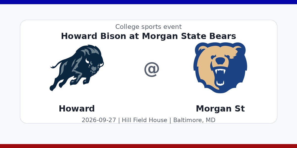 NCAAWVB: Howard Bison at Morgan State Bears — sports in Baltimore, MD