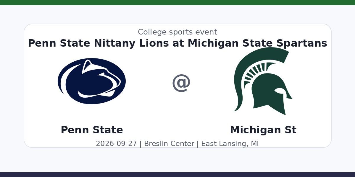 NCAAWVB: Penn State Nittany Lions at Michigan State Spartans photo in East Lansing, MI