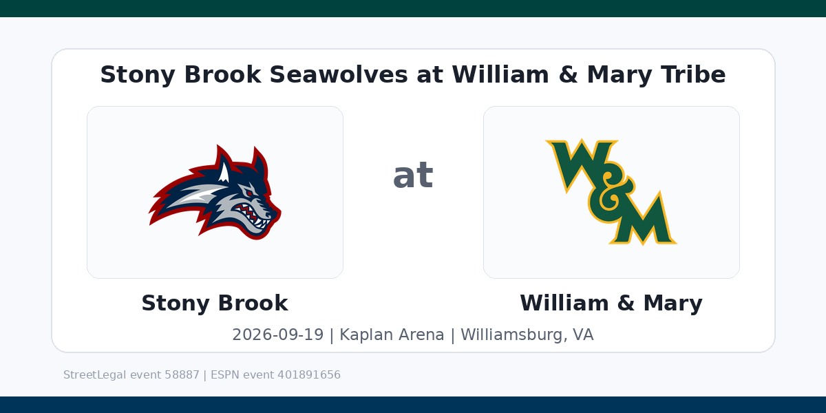 NCAAWVB: Stony Brook Seawolves at William & Mary Tribe photo in Williamsburg, VA