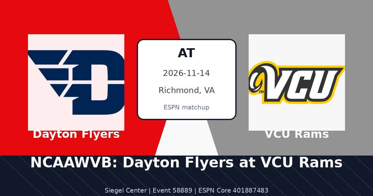 NCAAWVB: Dayton Flyers at VCU Rams photo in Richmond, VA