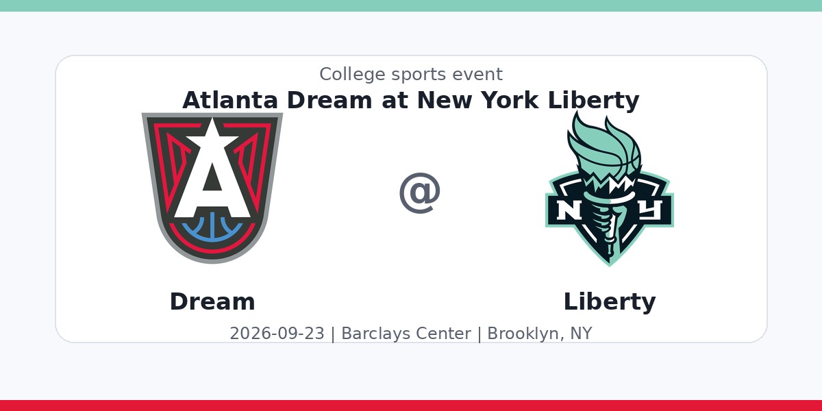 WNBA: Atlanta Dream at New York Liberty photo in Brooklyn, NY