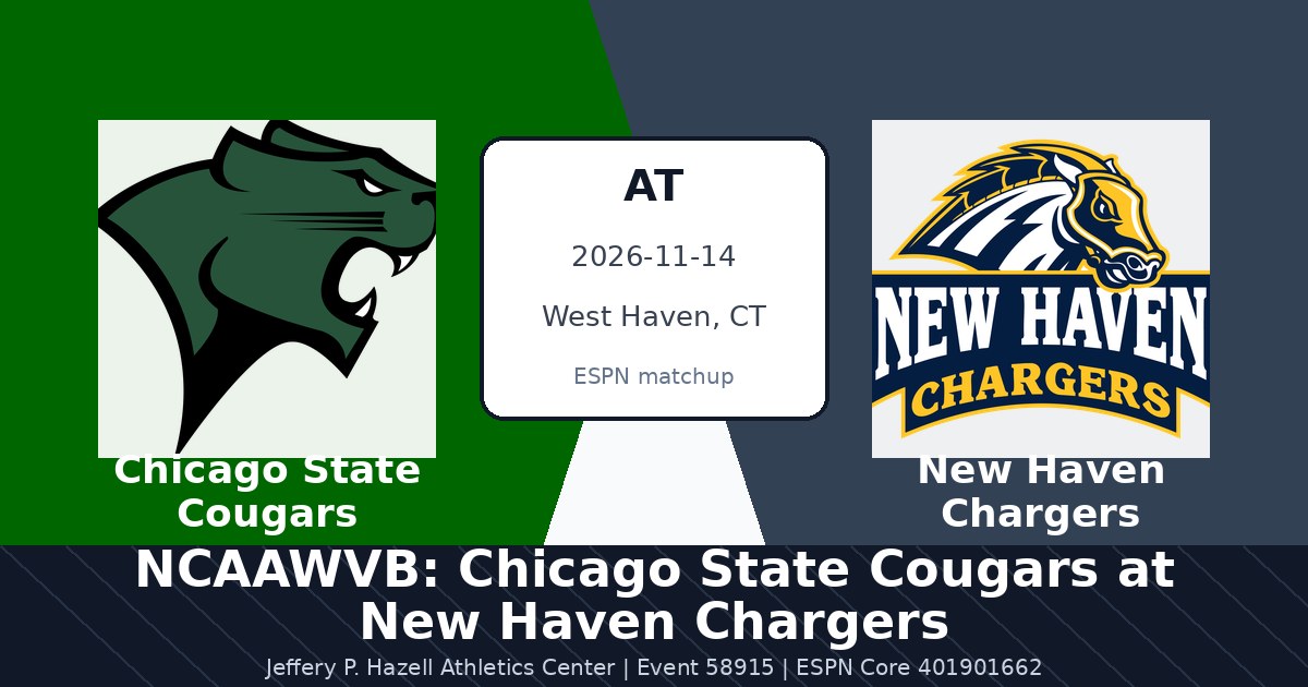NCAAWVB: Chicago State Cougars at New Haven Chargers photo in West Haven, CT