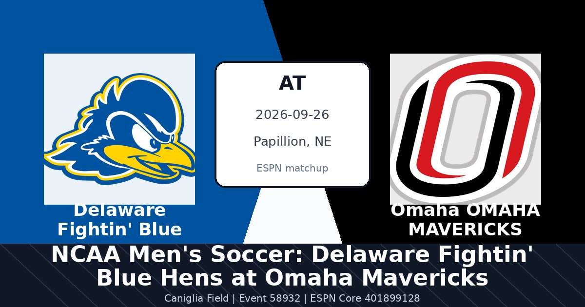 NCAA Men's Soccer: Delaware Fightin' Blue Hens at Omaha Mavericks photo in Papillion, NE