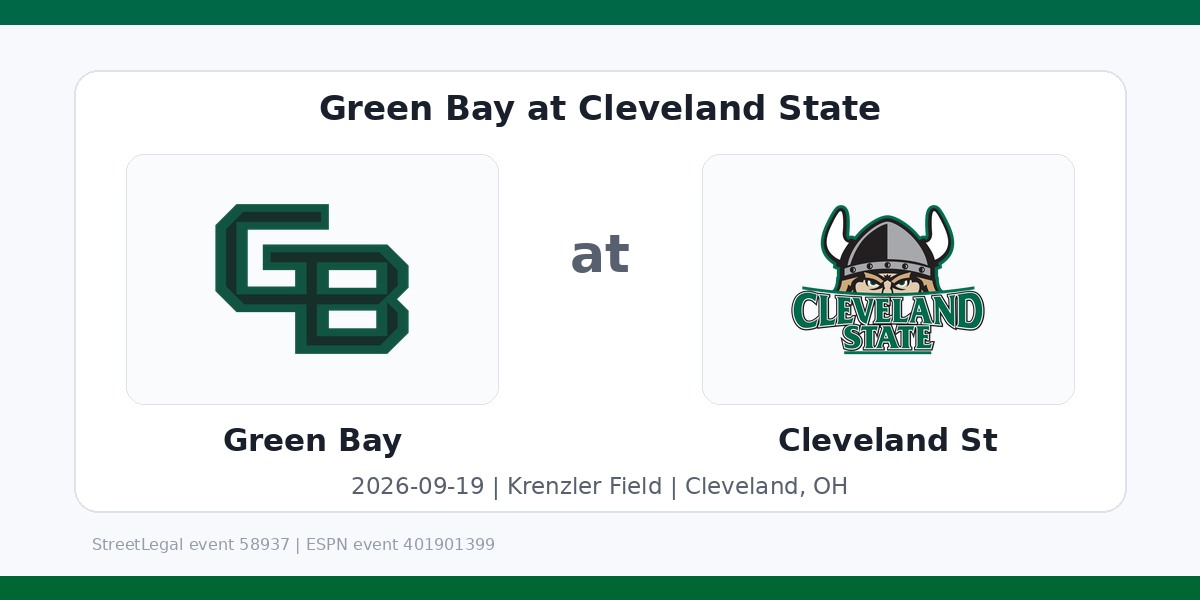 NCAA Men's Soccer: Green Bay Phoenix at Cleveland State Vikings photo in Cleveland, OH