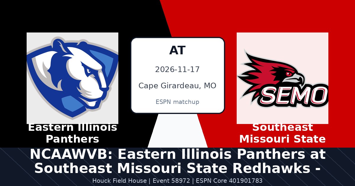 NCAAWVB: Eastern Illinois Panthers at Southeast Missouri State Redhawks - Nov 17 photo in Cape Girardeau, MO