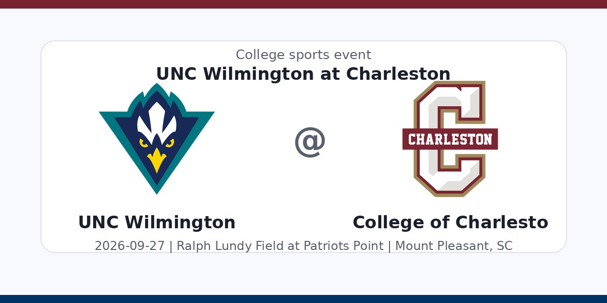 NCAA Men's Soccer: UNC Wilmington Seahawks at College of Charleston Cougars photo in Mount Pleasant, SC