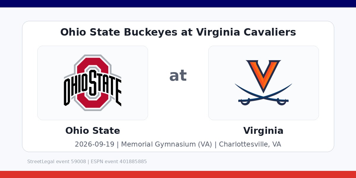 NCAAWVB: Ohio State Buckeyes at Virginia Cavaliers photo in Charlottesville, VA