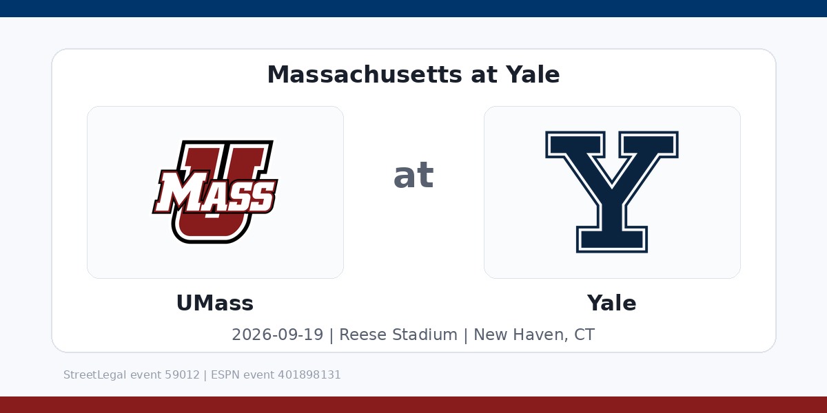 NCAA Men's Soccer: Massachusetts MInutewomen at Yale Bulldogs in New Haven, CT