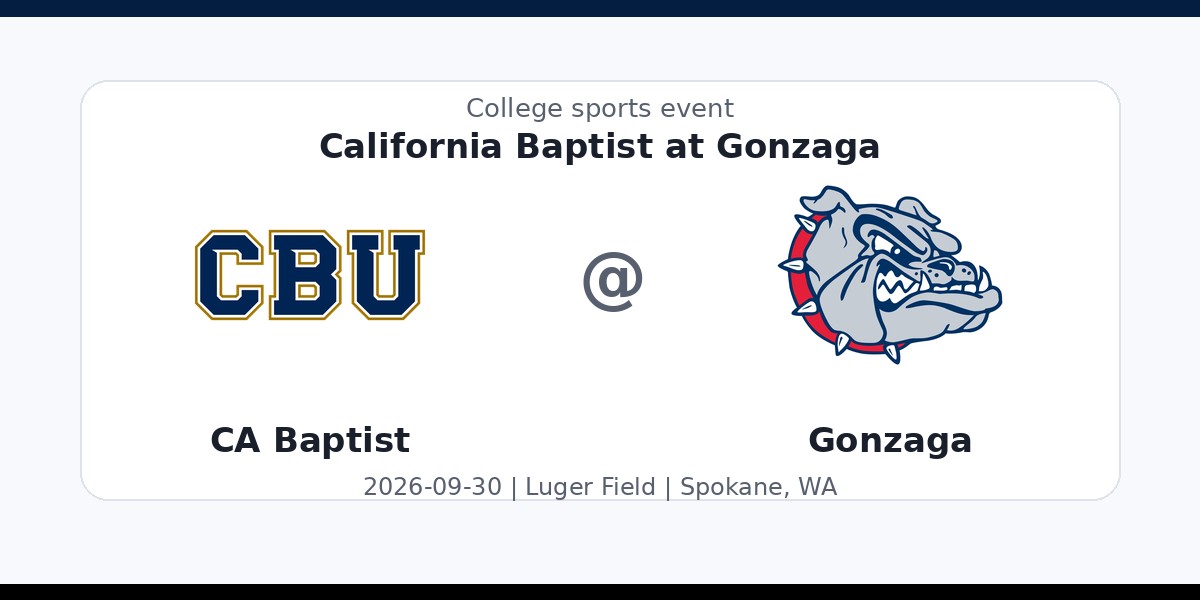 NCAA Men's Soccer: California Baptist Lancers at Gonzaga Bulldogs photo in Spokane, WA