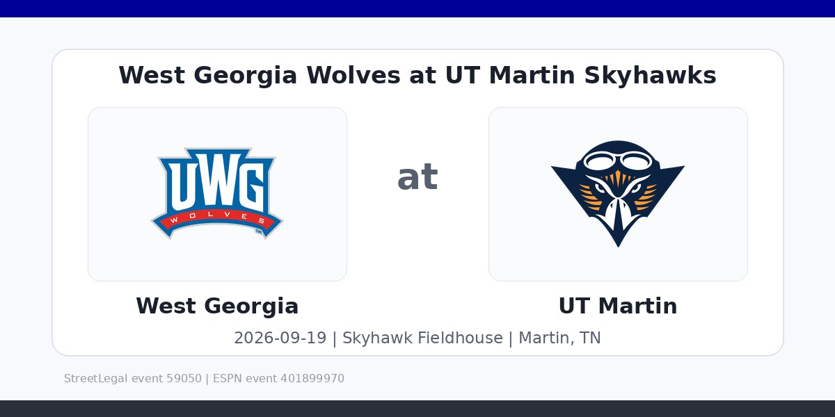 NCAAWVB: West Georgia Wolves at UT Martin Skyhawks photo in Martin, TN
