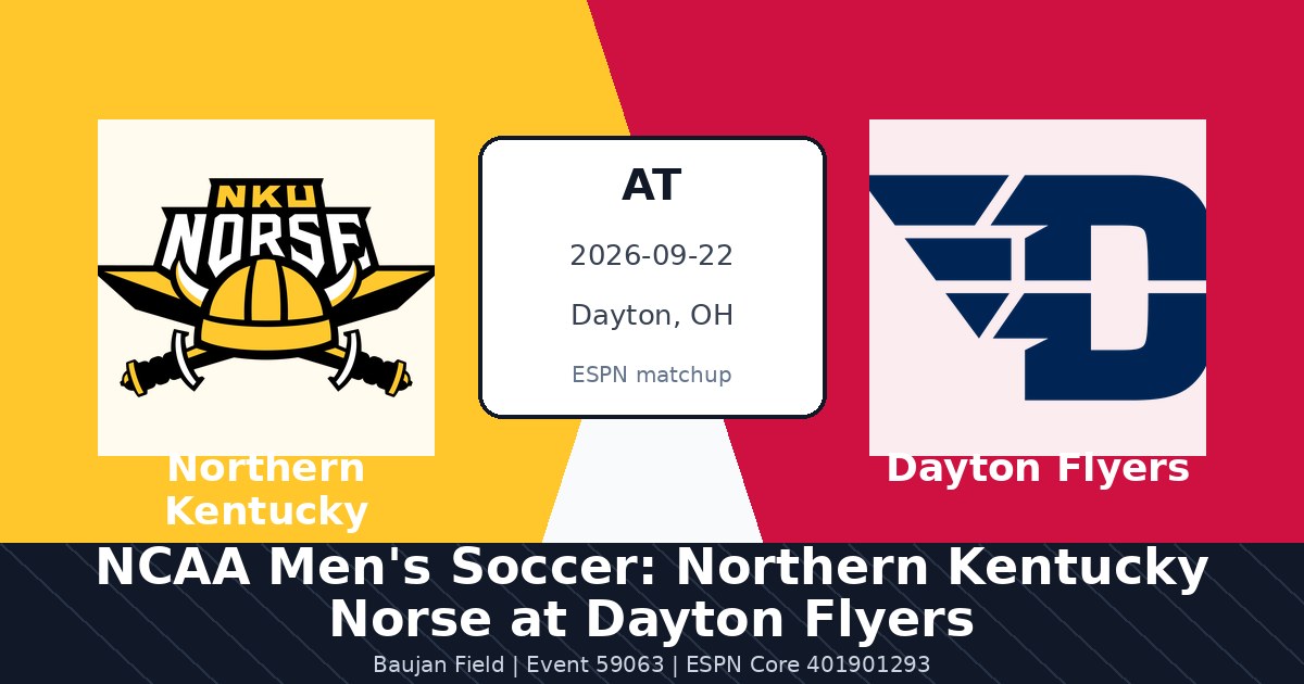 NCAA Men's Soccer: Northern Kentucky Norse at Dayton Flyers photo in Dayton, OH