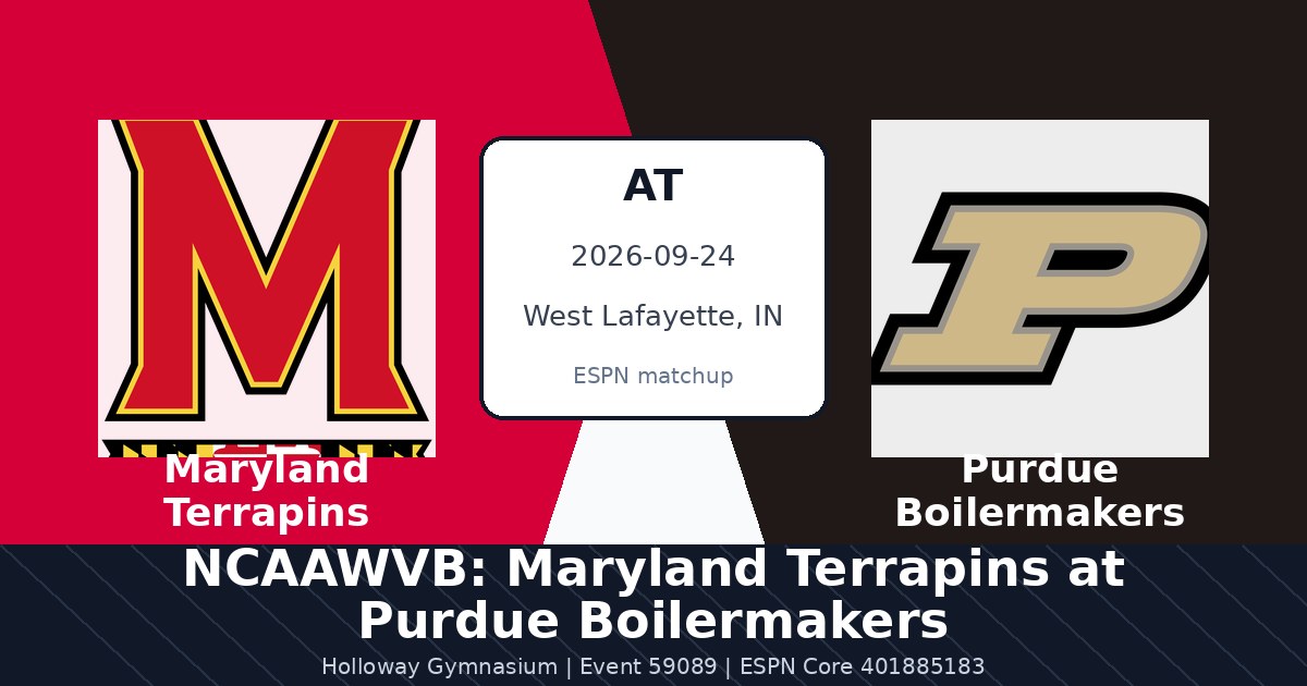 NCAAWVB: Maryland Terrapins at Purdue Boilermakers photo in West Lafayette, IN