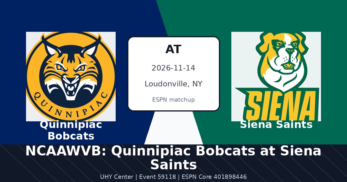 NCAAWVB: Quinnipiac Bobcats at Siena Saints photo in Loudonville, NY