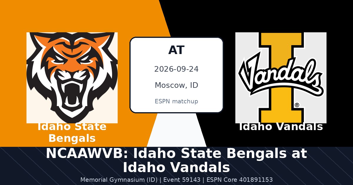 NCAAWVB: Idaho State Bengals at Idaho Vandals photo in Moscow, ID