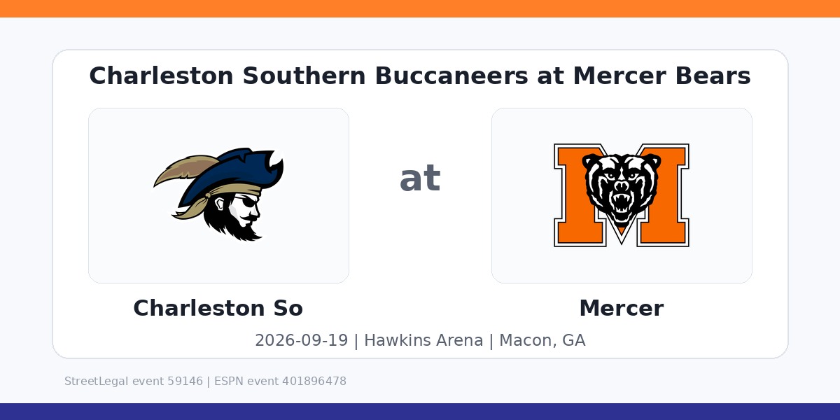 NCAAWVB: Charleston Southern Buccaneers at Mercer Bears photo in Macon, GA