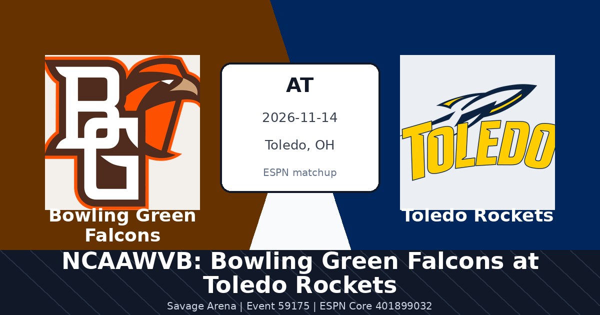 NCAAWVB: Bowling Green Falcons at Toledo Rockets photo in Toledo, OH