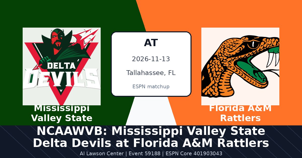 NCAAWVB: Mississippi Valley State Delta Devils at Florida A&M Rattlers photo in Tallahassee, FL
