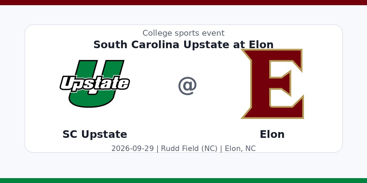 NCAA Men's Soccer: South Carolina Upstate Spartans at Elon Phoenix photo in Elon, NC