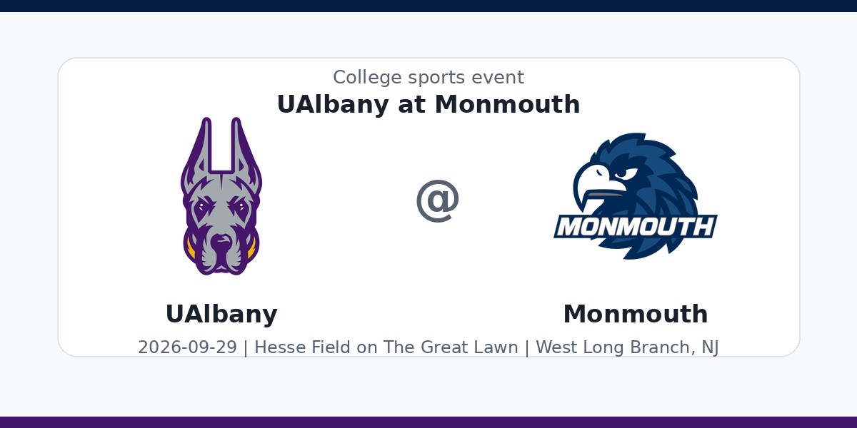 NCAA Men's Soccer: UAlbany Great Danes at Monmouth Hawks photo in West Long Branch, NJ